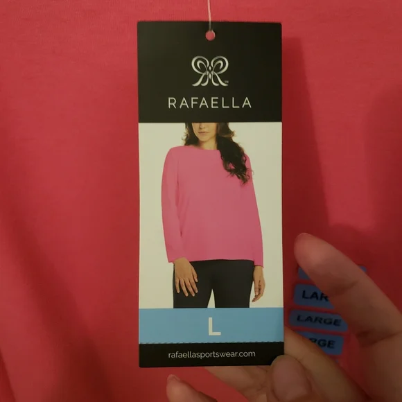 Rafella Sportswear Pink Long Sleeve sport shirt - Picture 5 of 6